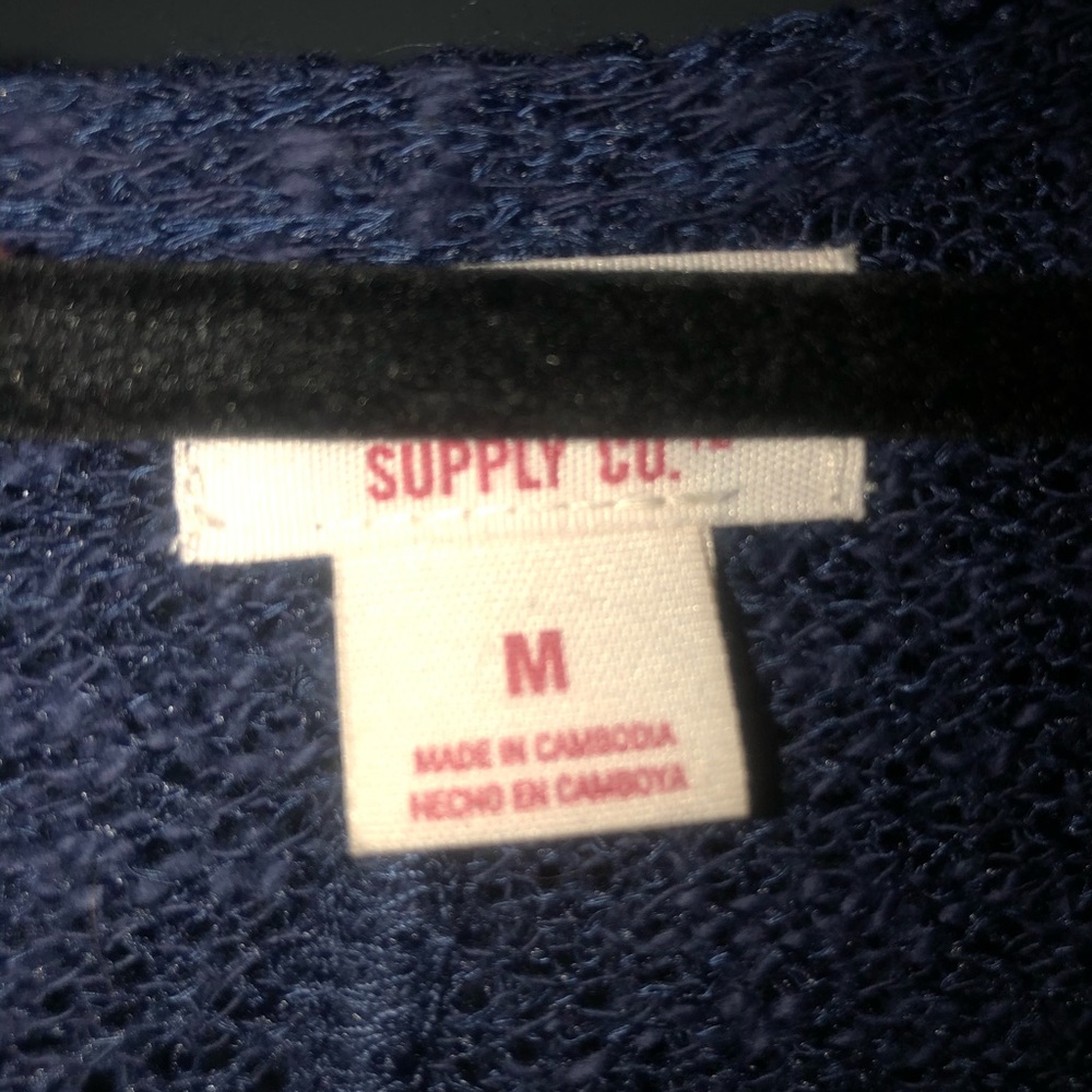 Navy Blue Mossimo Cardigan - Picture 3 of 3
